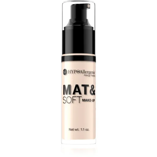 Bell Hypoallergenic Mat&Soft lehký matující make-up odstín 00 Alabaster 30 ml