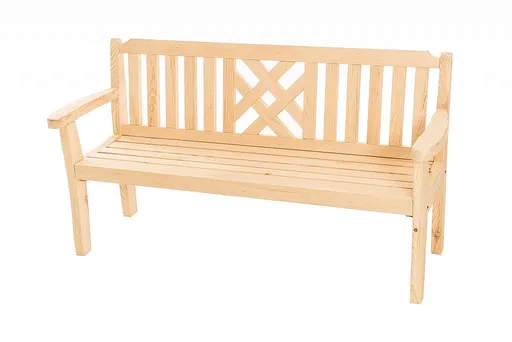 DEOKORK Masivní zahradní lavice z borovice ROMANTIC (32 mm) - různé délky 150 cm