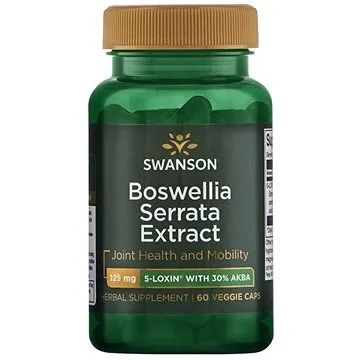 Swanson Boswellia Serrata Extract (Kadidlovník pilovitý extrakt), 125 mg, 60 rostlinných kapslí (87614027708)