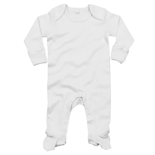 Babybugz Dětský overal na spaní - Bílá | 6-12 měsíců