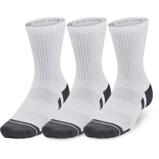 Under Armour PERFORMANCE  3P Unisex ponožky, bílá, velikost M