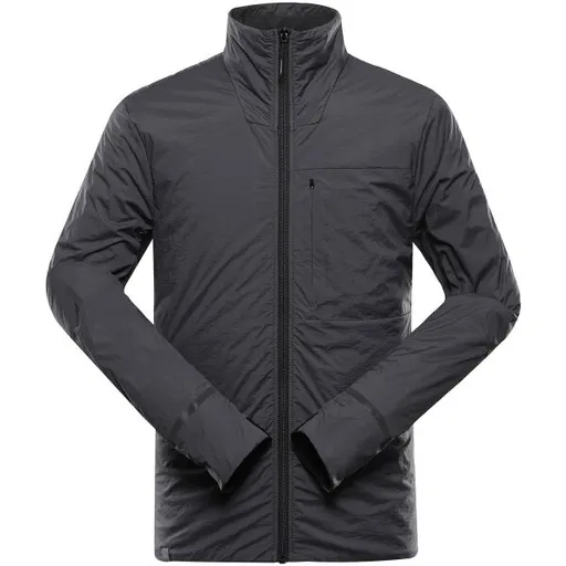 ALPINE PRO NOKED Pánská zateplená bunda, tmavě šedá, velikost 5XL