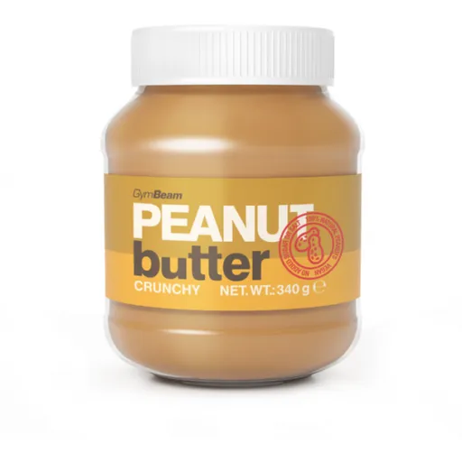 GymBeam ARAŠÍDOVÉ MÁSLO 100% - 900 G - KŘUPAVÉ Ořechové máslo, , velikost