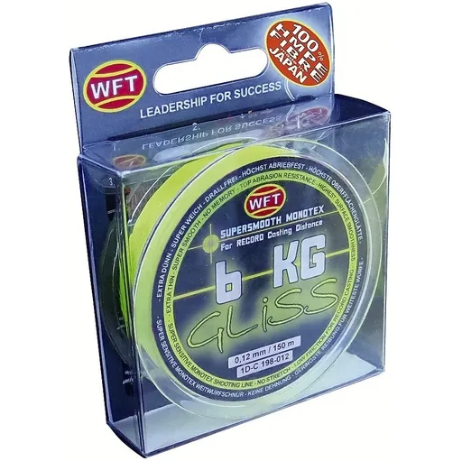 Wft šňůra gliss kg žlutá 150 m - 0,12 mm 6 kg
