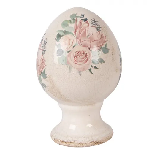 Béžová dekorace Louskáček Nutcracker s LED světýlky - 14*14*49 cm / 3*AA Clayre & Eef