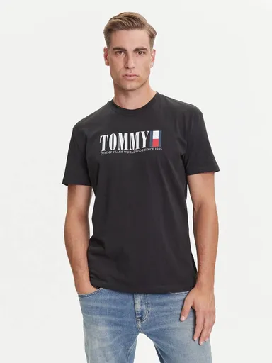 Tommy Jeans pánské černé triko DM0DM21941 M