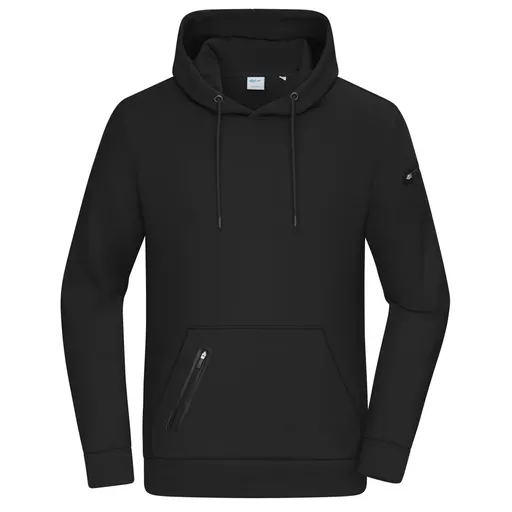 James & Nicholson (Daiber) Stylová pánská mikina s kapucí 8046 - Černá | S