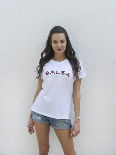 Salsa Jeans dámské bílé tričko 124114 M