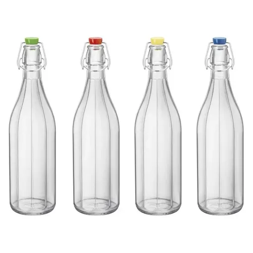 Bormioli Rocco Skleněná láhev s clip uzávěrem Oxford, 1 l
