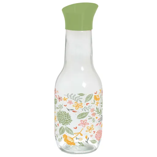 Skleněná karafa s víčkem TORO 1l