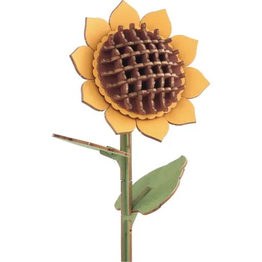 Slunečnice dřevěná 3D