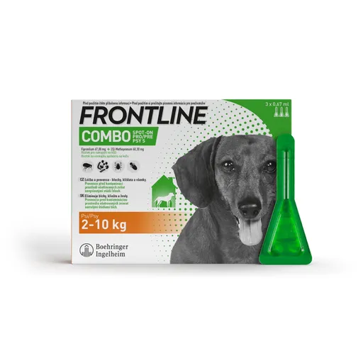 FRONTLINE COMBO pro psy 2–10 kg (S) 3 pipety