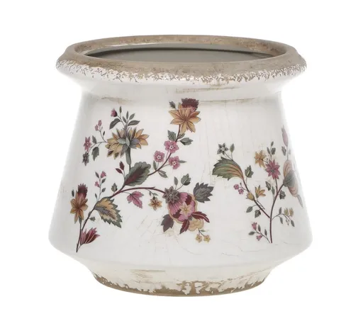 Keramický květináč / váza s květy Nancy - Ø 15*13 cm Chic Antique