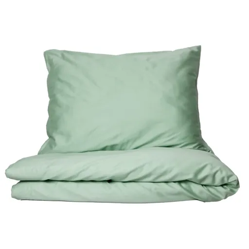 Polášek Povlečení z bavlněného saténu - Light green | 140 x 200 cm / 70 x 90 cm