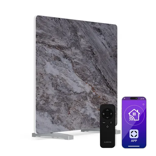Klarstein MarmoHeat infračervený panel | 420 W | 6 - 12 m² | mramorový design | 70 cm x 63 cm