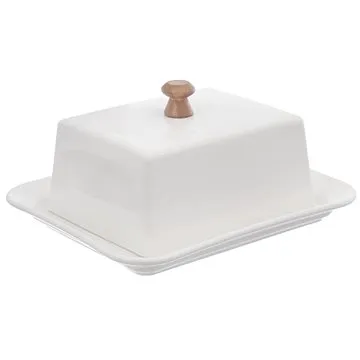 ORION Máslenka porc. hranatá WHITELINE 17x14 cm (127143)