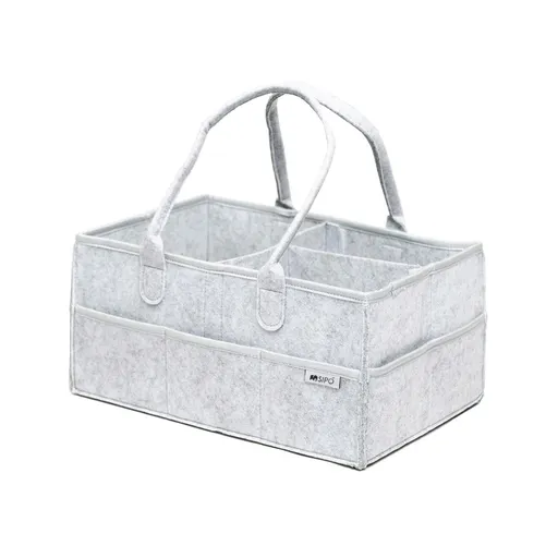 SIPO Organizér nejen na hygienické potřeby pro děti, plstěný, ŠEDÝ