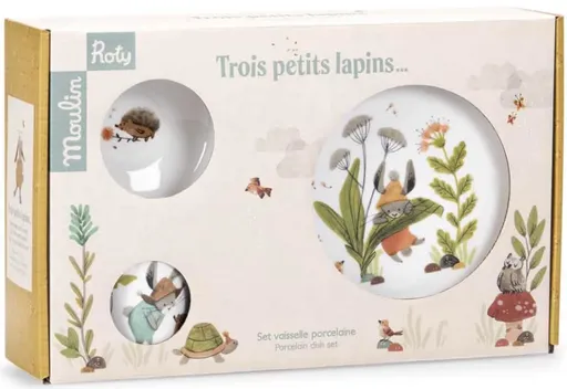 Set porcelánového nádobí Zajíček