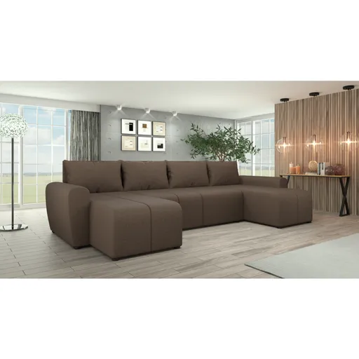 Rozkládací sedací souprava DELIN U ROH UNI Tempo Kondela