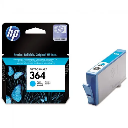 HP CB318EE - originální cartridge HP 364, azurová, 3ml