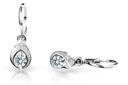 Cutie Diamonds Dětské náušnice z bílého zlata s brilianty DC1898-10-00-X-2