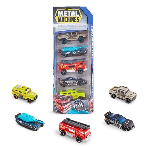 Metal Machines City force Sada aut 5 ks