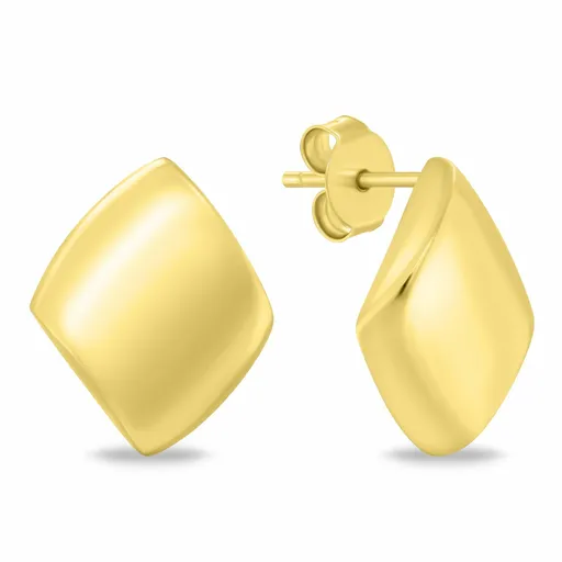 Brilio Silver Elegantní minimalistické pozlacené náušnice EA1218Y