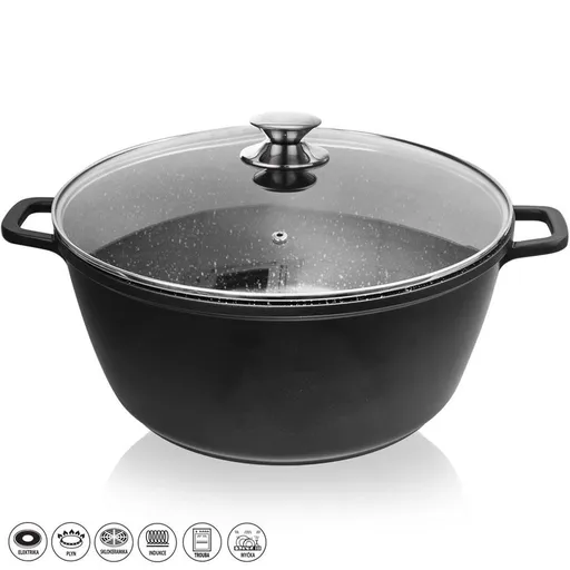 Hrnec GRANDE pr. 32 cm skleněná poklice - ORION