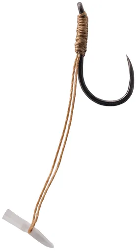 Korum navázané háčky quickstop hook hairs barbless 4 ks - velikost háčku 12