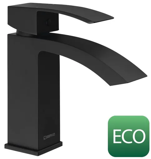 SAPHO GINKO 35 stojánková umyvadlová baterie, ECO kartuše, černá mat 1101-02B-01