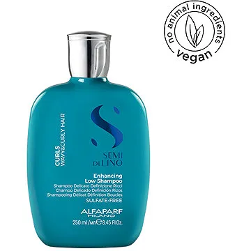 ALFAPARF MILANO Semi Di Lino Curls Enhancing Low Shampoo vyživující šampon pro kudrnaté vlasy 250 ml (HALFASMDLIWXN134587)