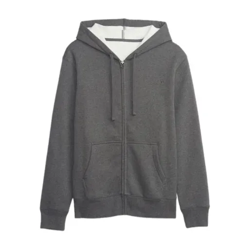 GAP FULLZIP LOGO Pánská mikina, tmavě šedá, velikost