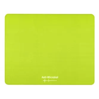 Podložka pod myš, Polyprolylen, zelená, 24x19cm, 0.4mm, Logo, antimikrobiální