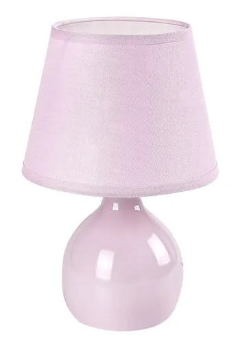 Rabalux Růžová stolní lampa Ingrid pro žárovku E14 74078