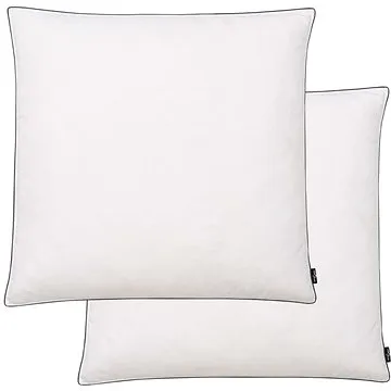 Polštáře 2 ks výplň z prachového peří/peří lehké 80x80 cm bílé