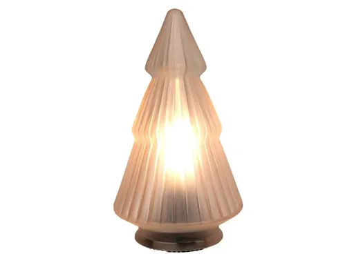 HIT Skleněná dekorativní LED lampička 19,5cm stromek