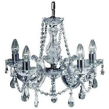 Searchlight - Křišťálový lustr na řetězu MARIE 5xE14/40W/230V (113674)