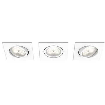 Philips 50123/31/P0 - SADA 3x LED Stmívatelné podhledové svítidlo MYLIVING CASEMENT LED/4,5W/230V (107334)