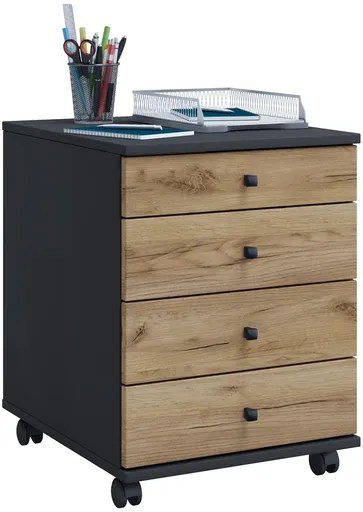 VCM Mobilní zásuvkový kontejner Lona Mini, Antracit