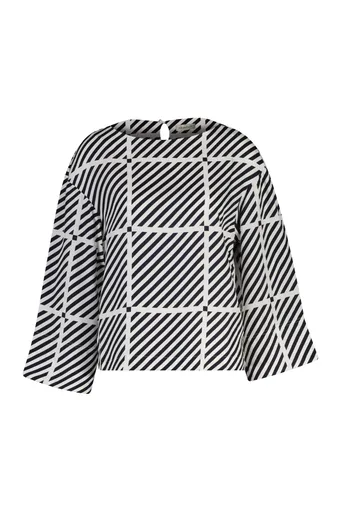 HALENKA GANT FLUID PRINTED TWILL LS TOP MARINE