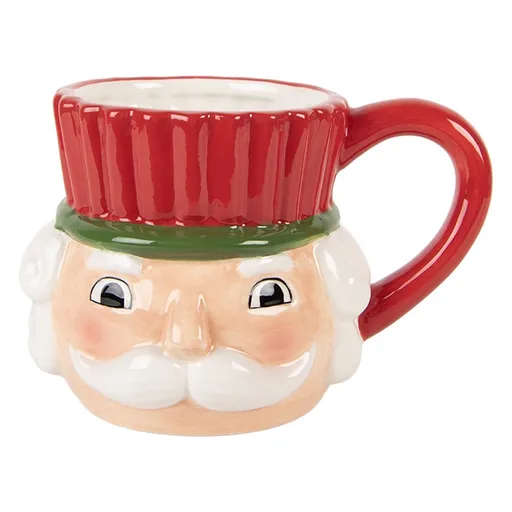 Keramický hrnek Louskáček Nutcracker - 14*11*10 cm / 350 ml Clayre & Eef