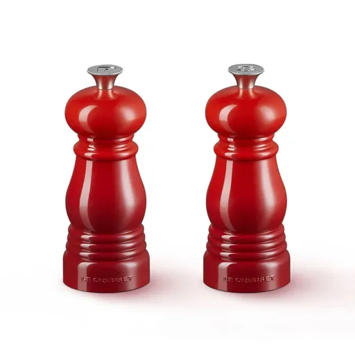 Sada mlýnků na sůl a pepř 11 cm, sada 2 ks, CERISE, plast, Le Creuset