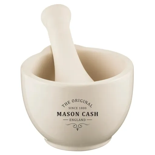 Hmoždíř s tloukem HERITAGE 13 cm, krémová, keramika, Mason Cash