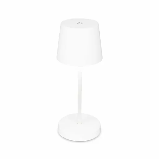 BRILONER LED nabíjecí stolní lampa 26 cm 2,6W 150lm bílé IP44 BRILO 7423016