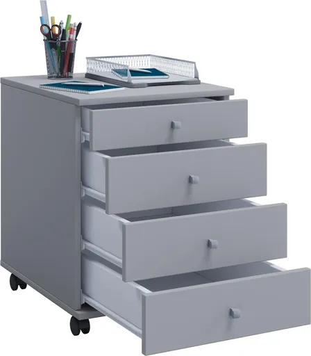 VCM Mobilní zásuvkový kontejner Lona Mini, šedá