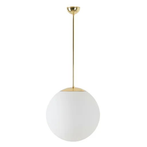 OSMONT ADR60093 ADRIA P3 závěsné skleněné svítidlo mosaz leštěná / bílá IP40 3000 K 27W LED