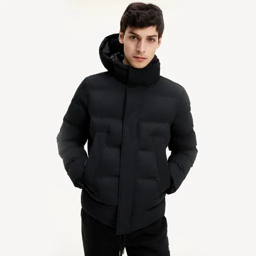 Tommy Hilfiger pánská černá bunda MW0MW14887 XXL