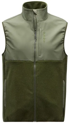 Grundéns vesta bering fleece pro vest deep lichen green deep depths - l