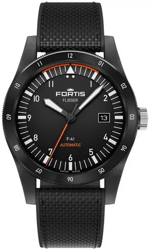 Fortis Flieger F-41 Werk 7 Mission Black Limited Edition F4220030