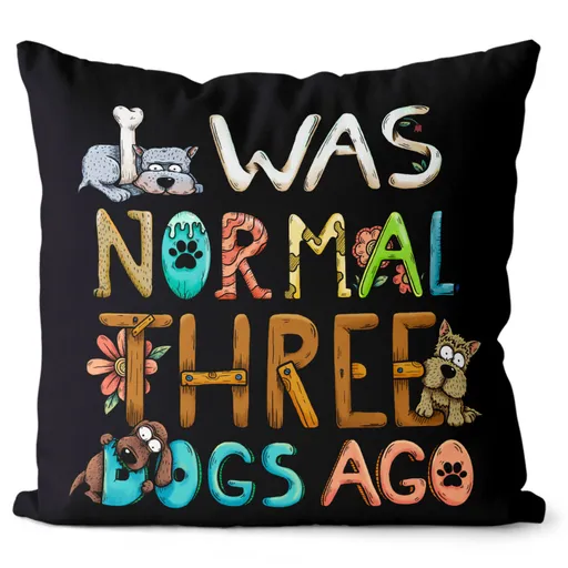Polštář Býval jsem normální (Velikost: 55 x 55 cm)